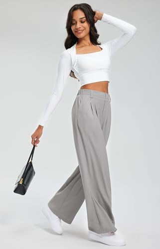 Women's Elevated Comfort Wide Leg Trousers