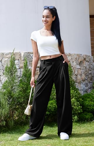 Women's Elevated Comfort Wide Leg Trousers