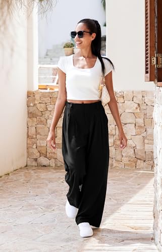 Women's Elevated Comfort Wide Leg Trousers