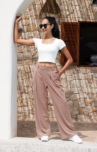 Women's Elevated Comfort Wide Leg Trousers