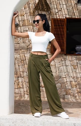 Women's Elevated Comfort Wide Leg Trousers