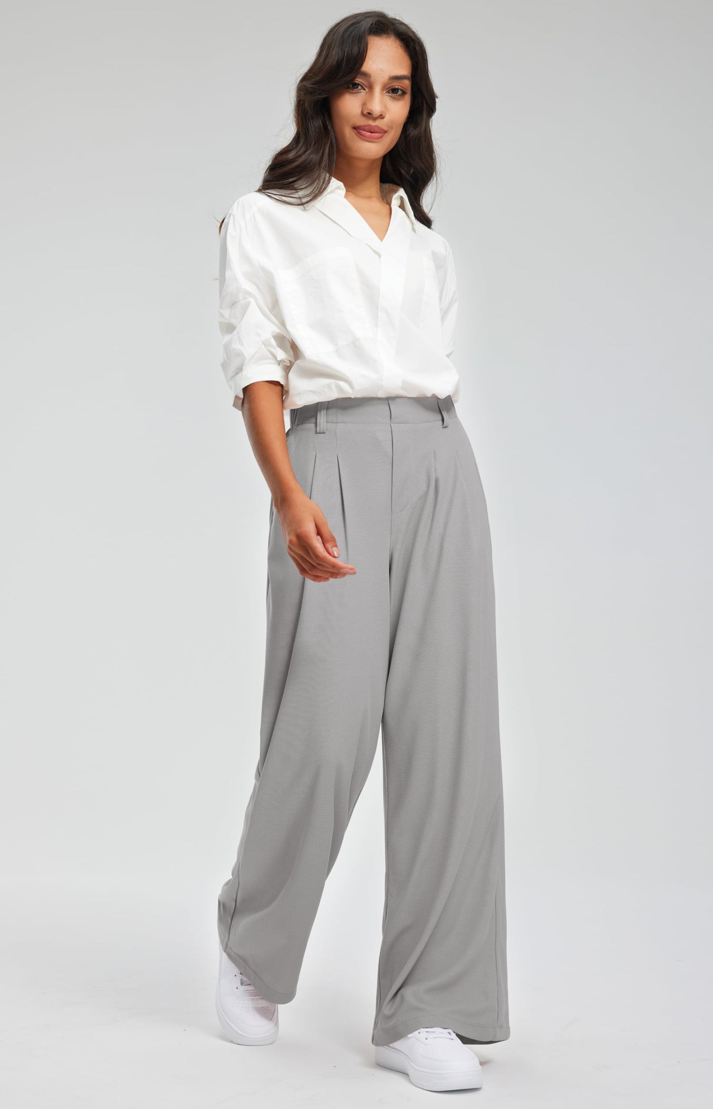 Women's Elevated Comfort Wide Leg Trousers