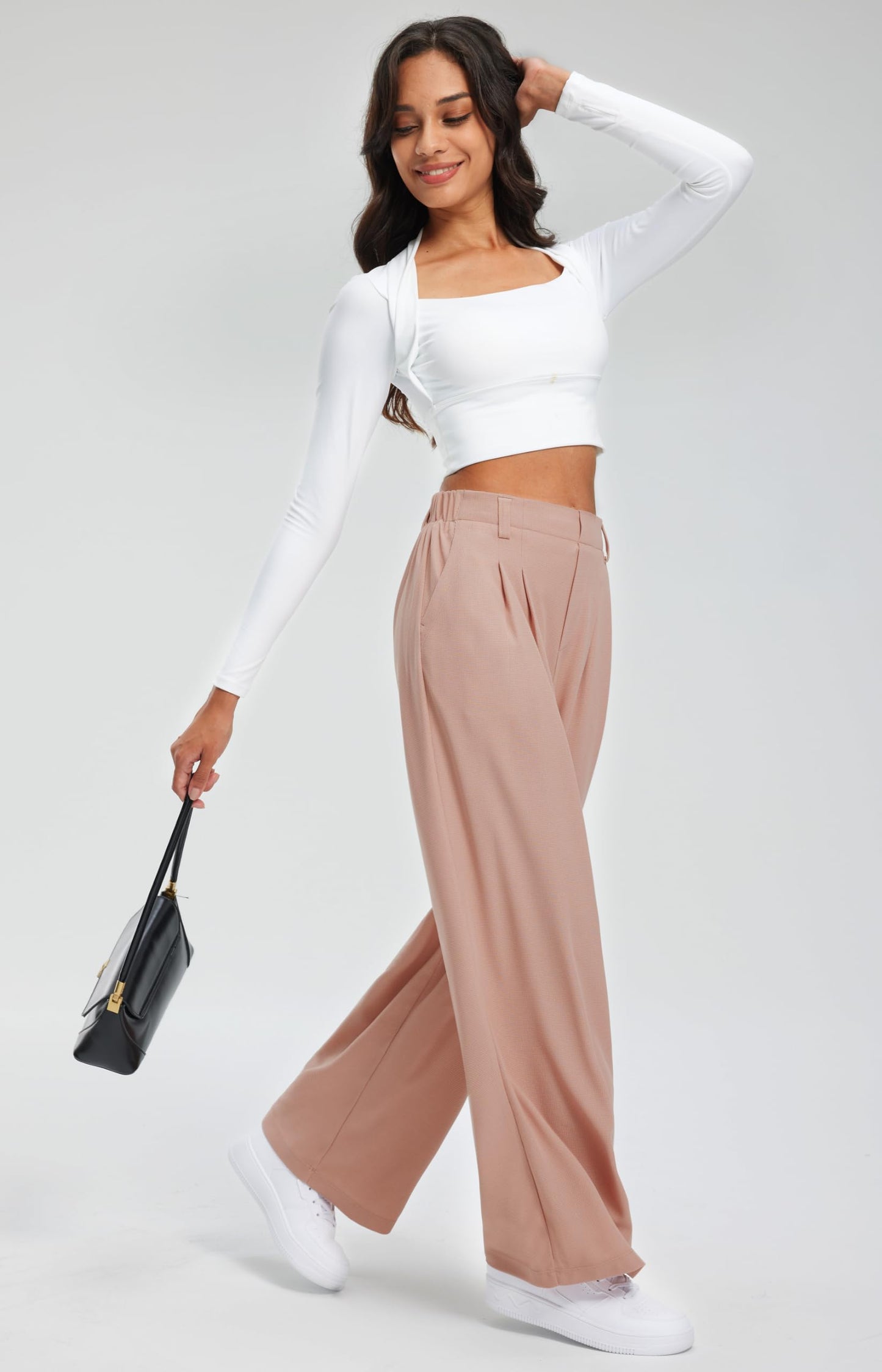 Women's Elevated Comfort Wide Leg Trousers