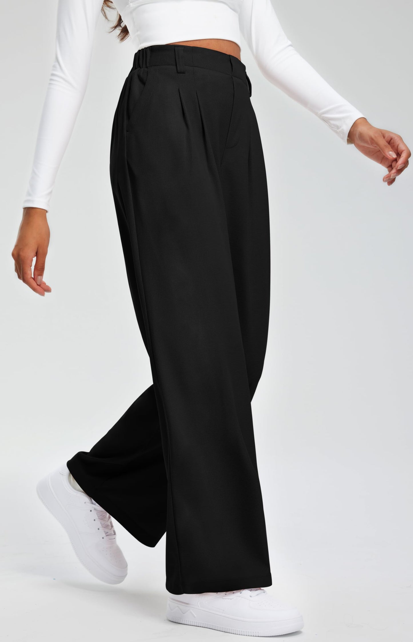 Women's Elevated Comfort Wide Leg Trousers