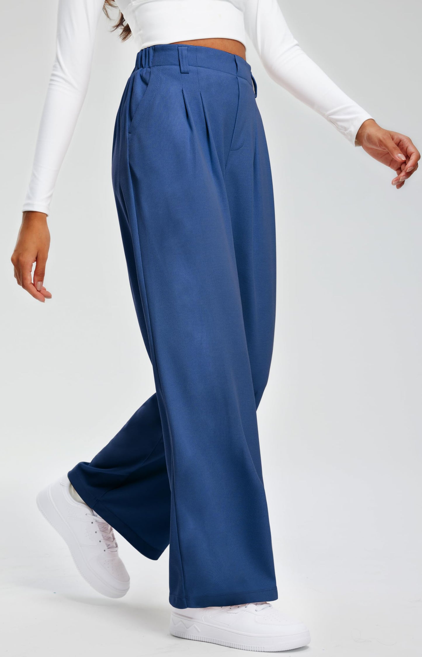 Women's Elevated Comfort Wide Leg Trousers