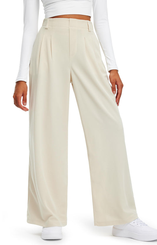 Women's Elevated Comfort Wide Leg Trousers