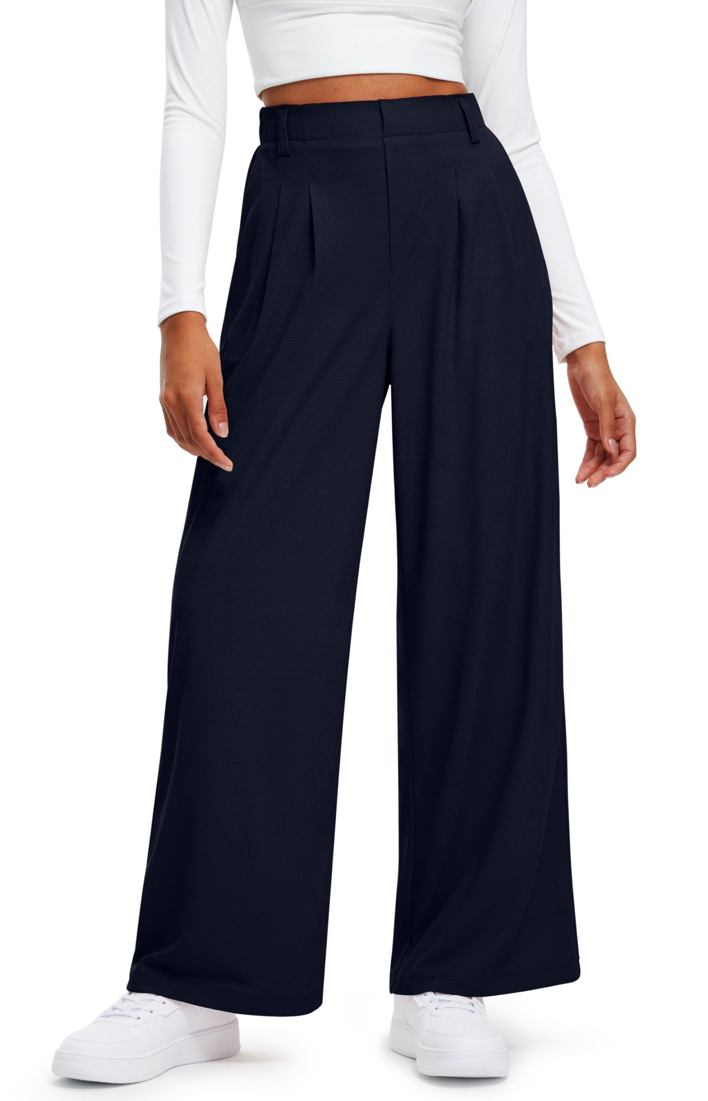 Women's Elevated Comfort Wide Leg Trousers