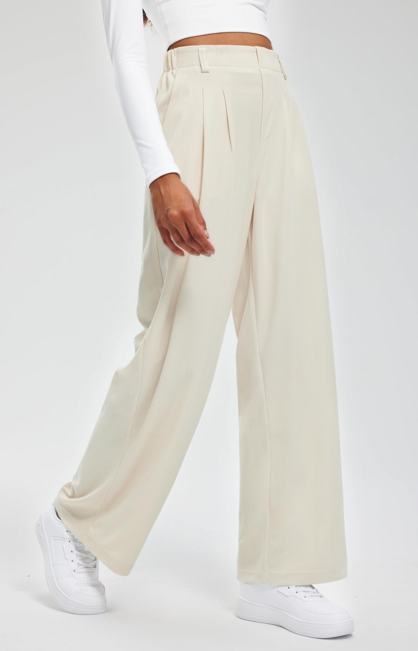 Women's Elevated Comfort Wide Leg Trousers