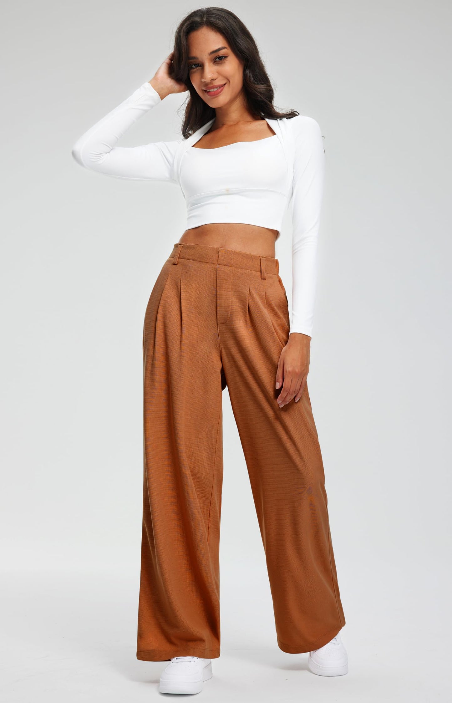 Women's Elevated Comfort Wide Leg Trousers