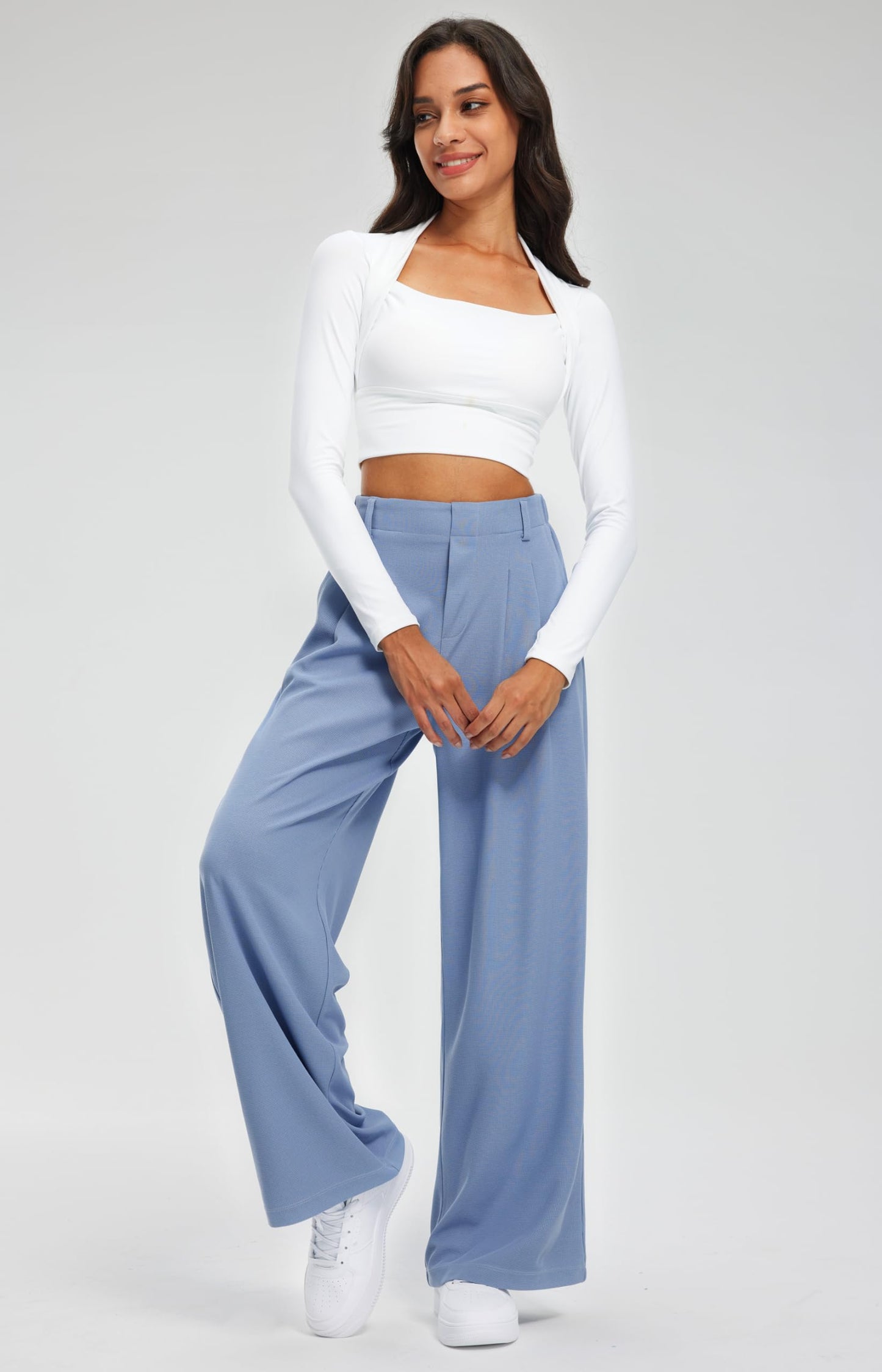 Women's Elevated Comfort Wide Leg Trousers