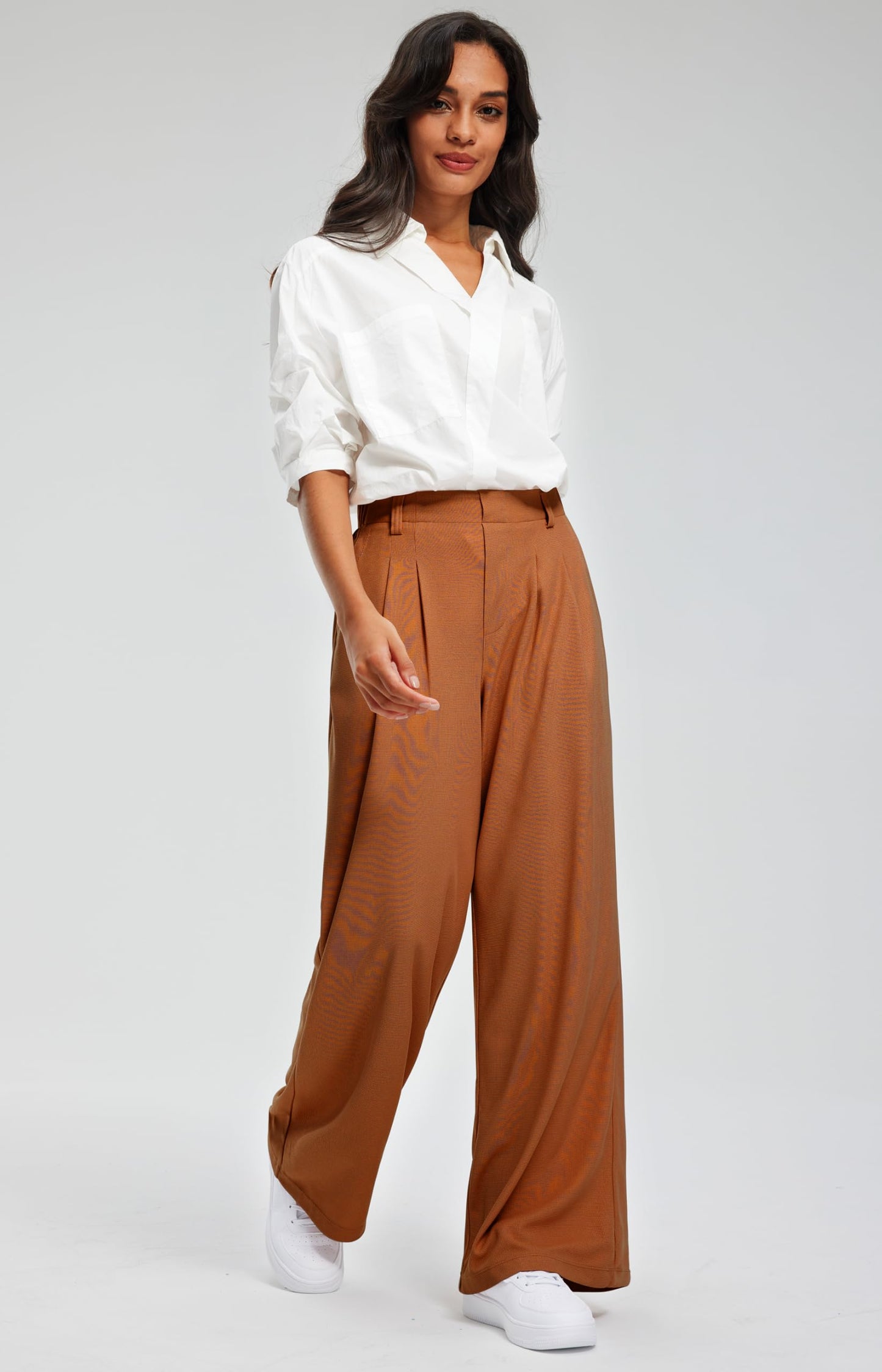 Women's Elevated Comfort Wide Leg Trousers