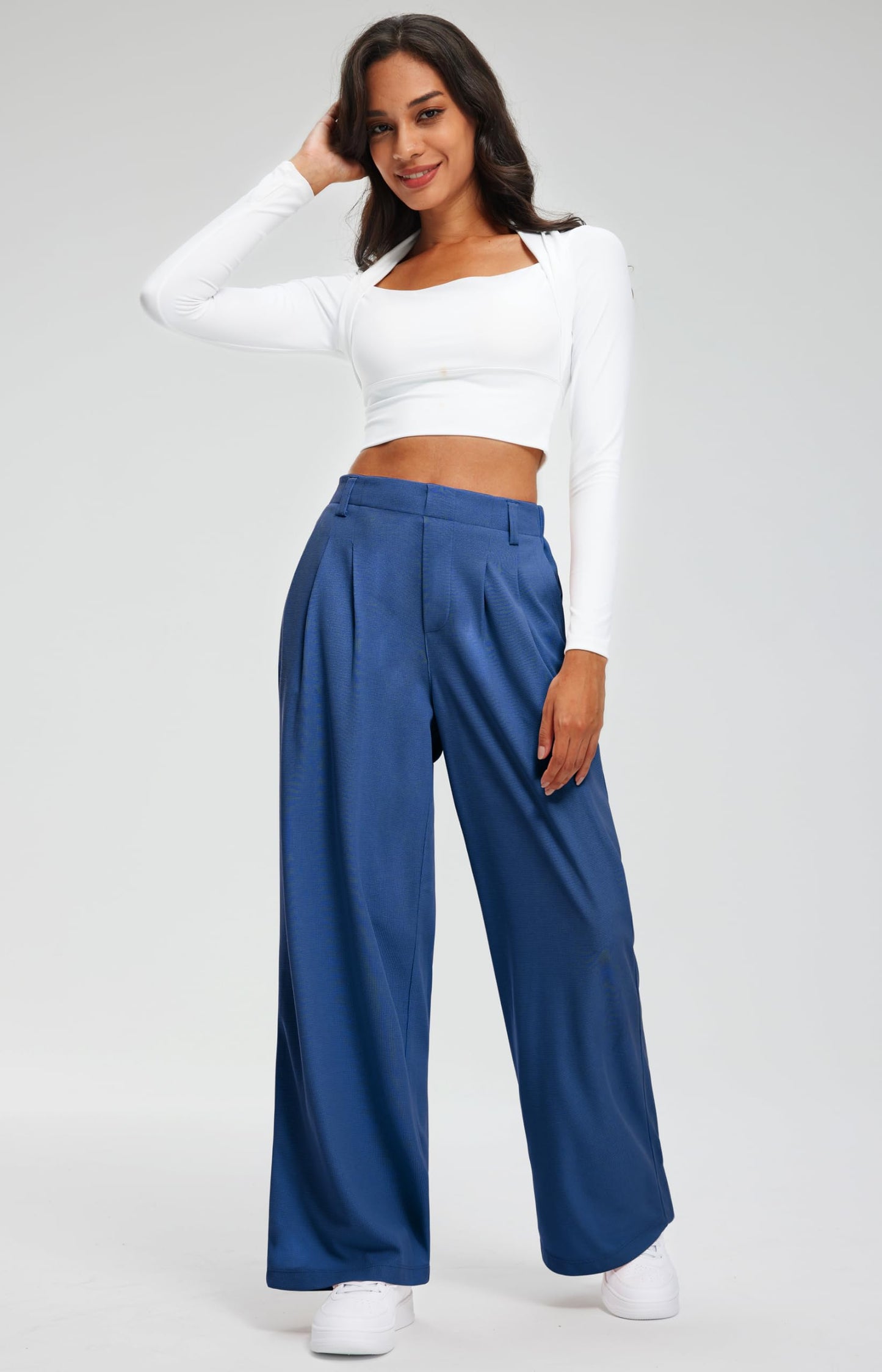 Women's Elevated Comfort Wide Leg Trousers