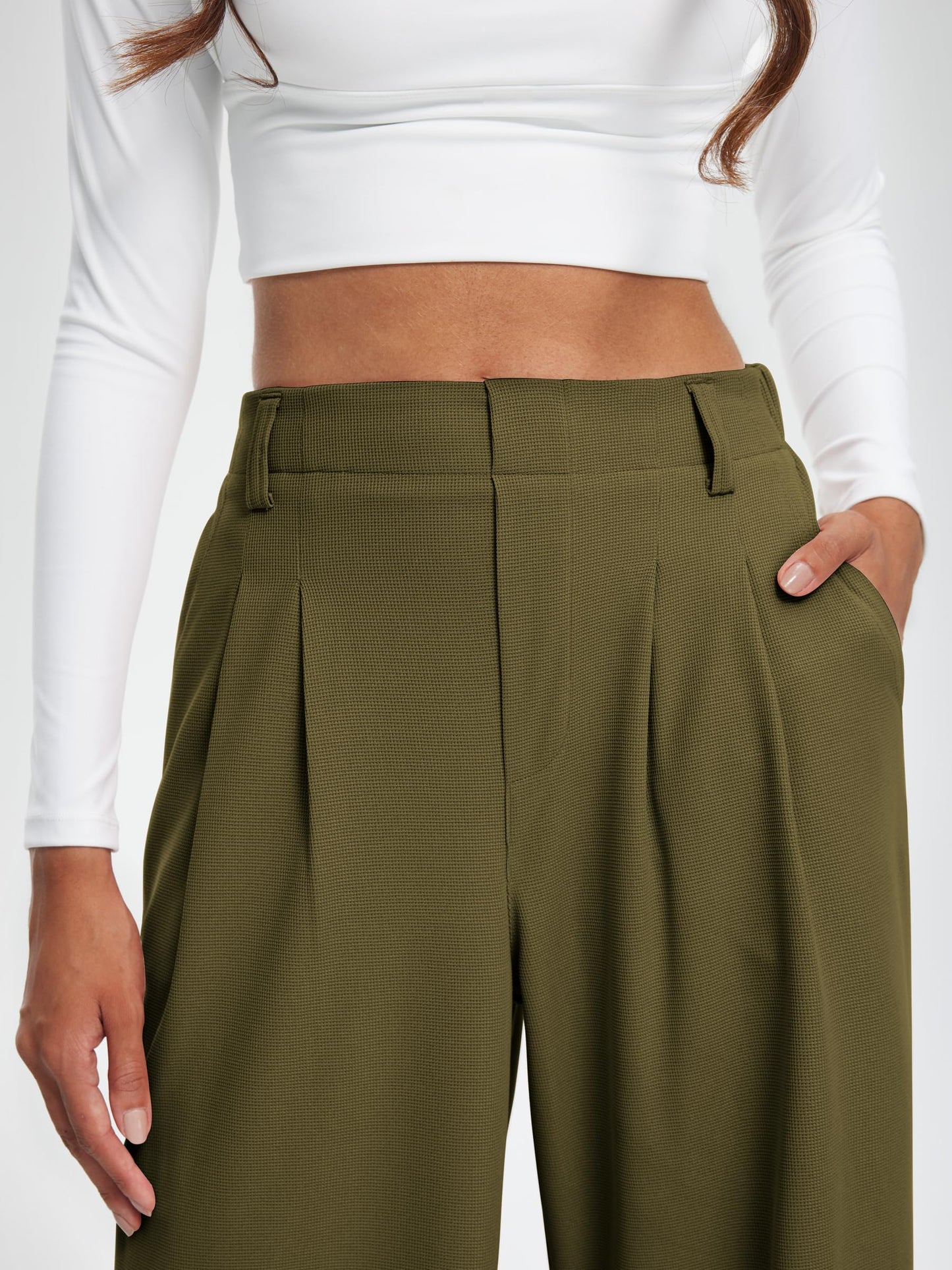 Women's Elevated Comfort Wide Leg Trousers