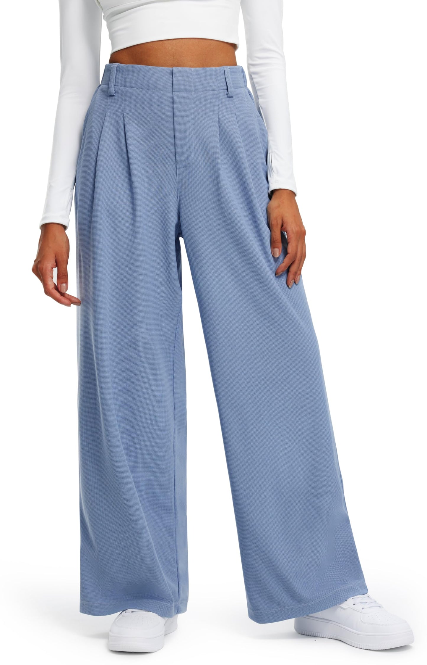 Women's Elevated Comfort Wide Leg Trousers