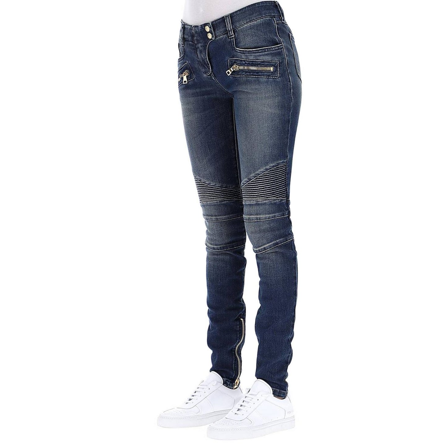 Womens Designer Balmain Denim Jeans