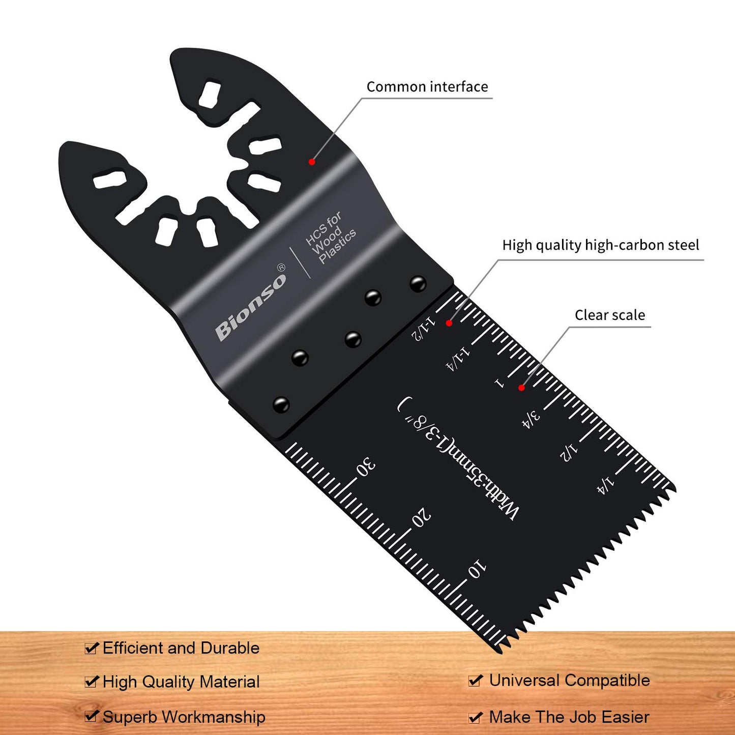 Bionso 55PCS Oscillating Saw Blades,